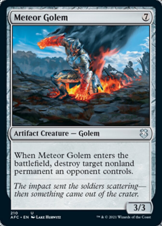 Meteor Golem [Dungeons & Dragons: Adventures in the Forgotten Realms Commander] (AFC 210)