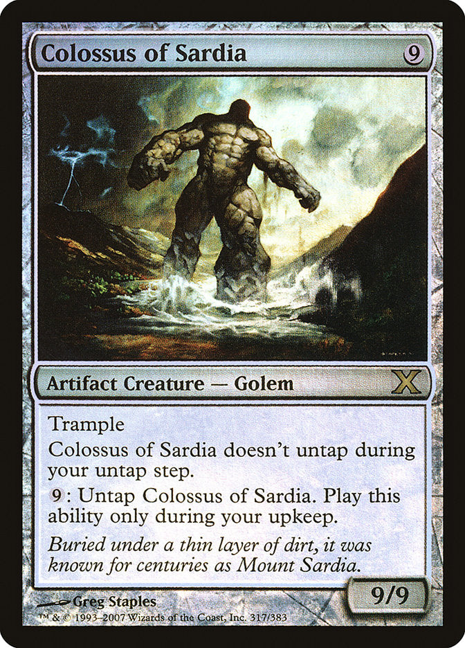 Colossus of Sardia (Premium Foil) [Tenth Edition] (10E 317)