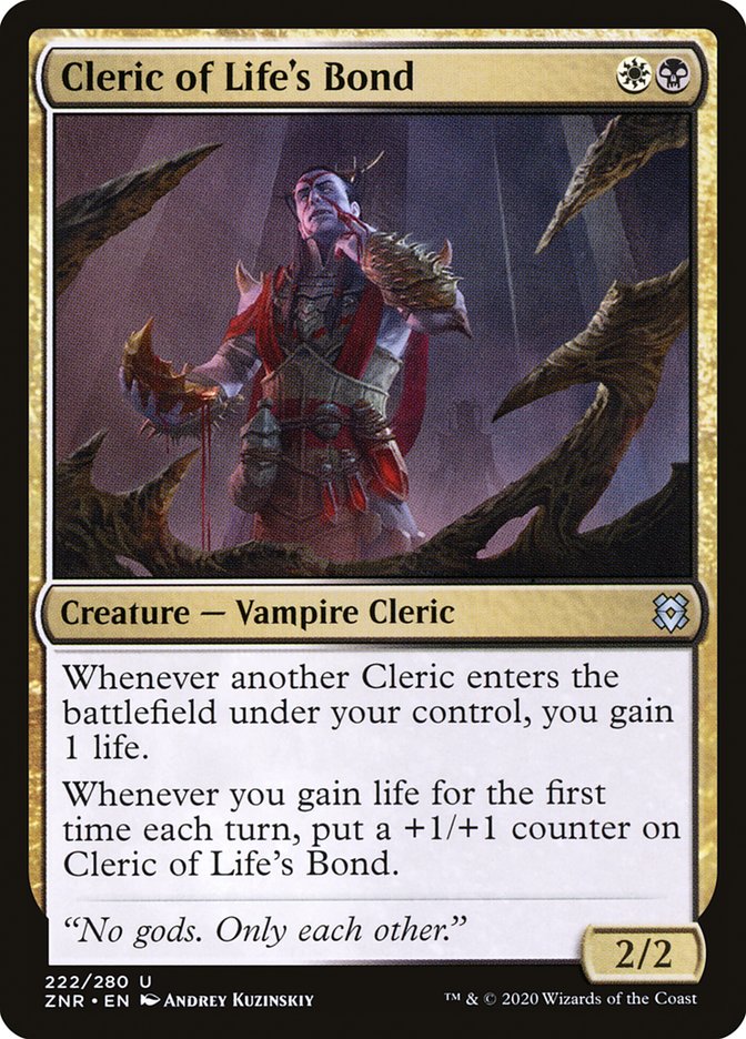 Cleric of Life's Bond [Zendikar Rising] (ZNR 222)