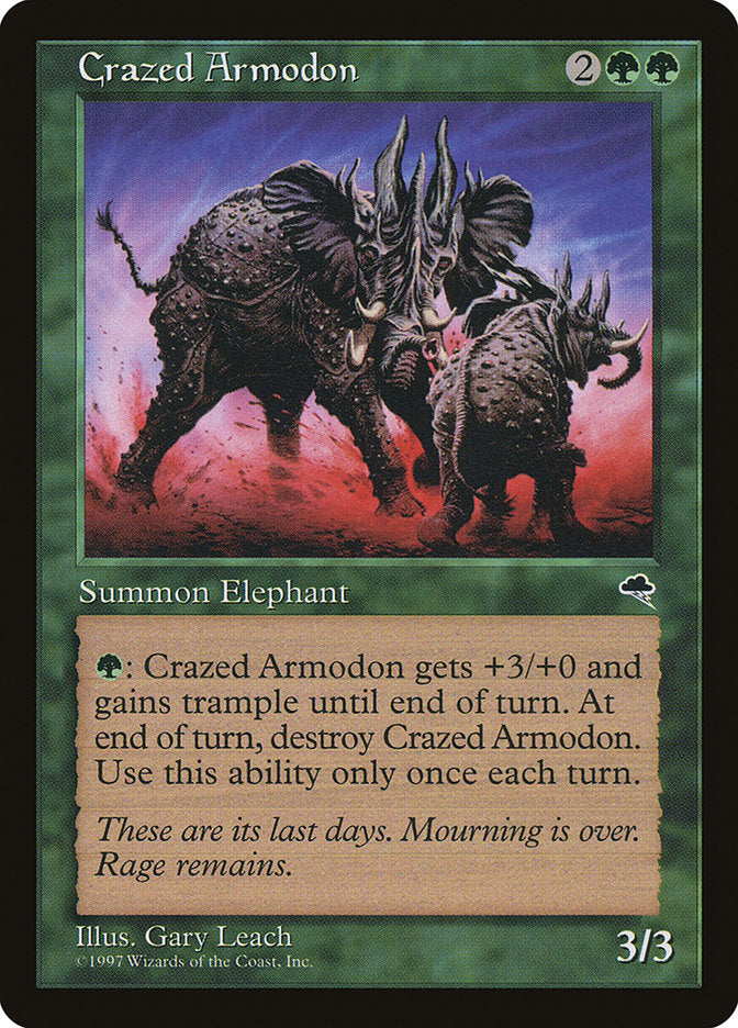 Crazed Armodon [Tempest] (TMP 220)