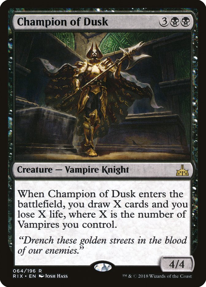 Champion of Dusk [Rivals of Ixalan] (RIX 64)