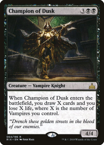 Champion of Dusk [Rivals of Ixalan] (RIX 64)