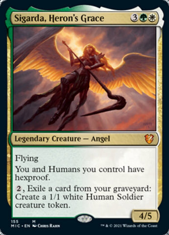 Sigarda, Heron's Grace [Innistrad: Midnight Hunt Commander] (MIC 155)