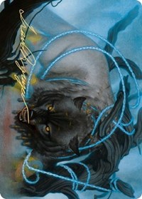 Bind the Monster Art Card (Gold-Stamped Signature) [Kaldheim: Art Series] (AKHM 48)