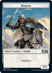 Knight // Pirate Double-sided Token [Core Set 2021 Tokens] (TM21 4)