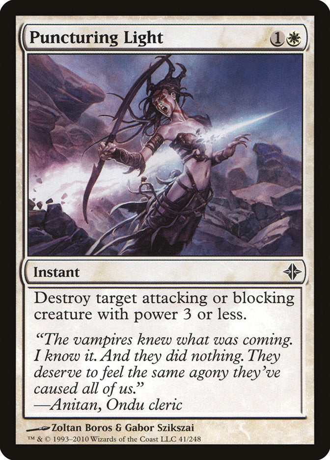Puncturing Light [Rise of the Eldrazi] (ROE 41)