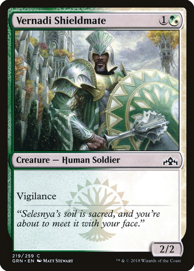 Vernadi Shieldmate [Guilds of Ravnica] (GRN 219)