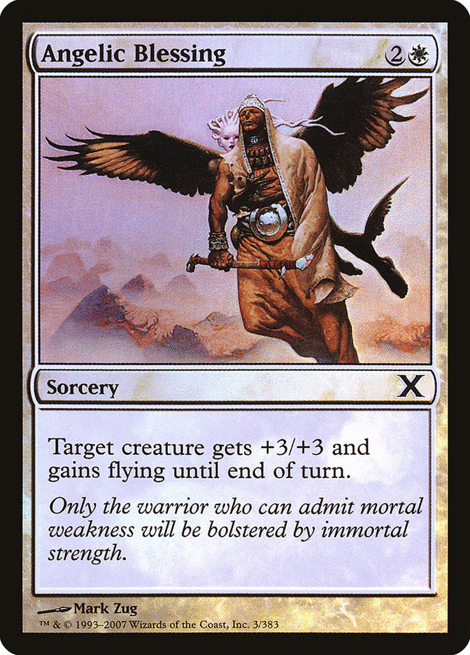 Angelic Blessing (Premium Foil) [Tenth Edition] (10E 3)