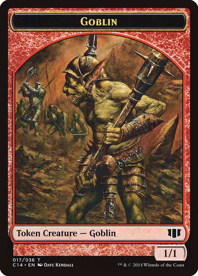 Goblin // Goat Double-sided Token [Commander 2014 Tokens] (TC14 17)