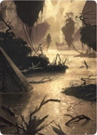 Murkwater Pathway Art Card [Zendikar Rising Art Series] (AZNR 26)