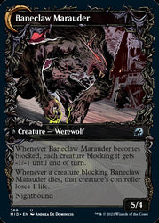 Baneblade Scoundrel // Baneclaw Marauder (Showcase Equinox) [Innistrad: Midnight Hunt] (MID 289)