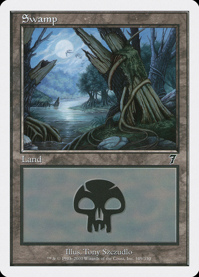 Swamp (#349) [Seventh Edition] (7ED 349)
