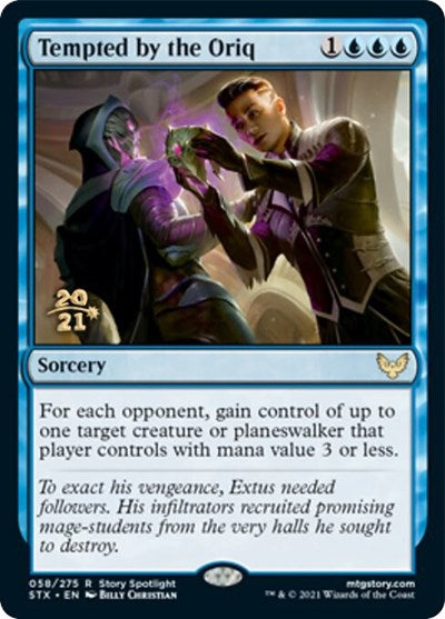 Tempted by the Oriq [Strixhaven: School of Mages Prerelease Promos] (PSTX 58)