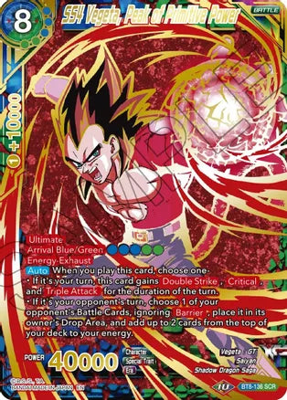 SS4 Vegeta, Peak of Primitive Power (Gold Stamped) [BT8-136]