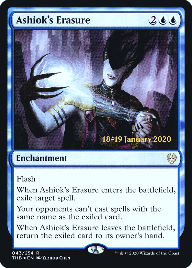 Ashiok's Erasure [Theros Beyond Death Prerelease Promos] (PTHB 43S)