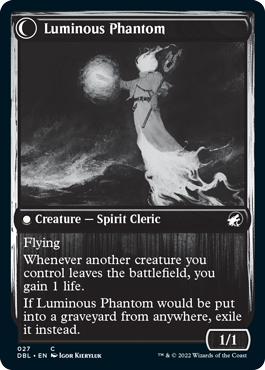 Lunarch Veteran // Luminous Phantom [Innistrad: Double Feature] (DBL 27)