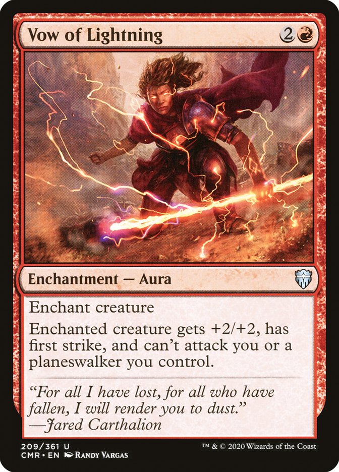 Vow of Lightning [Commander Legends] (CMR 209)