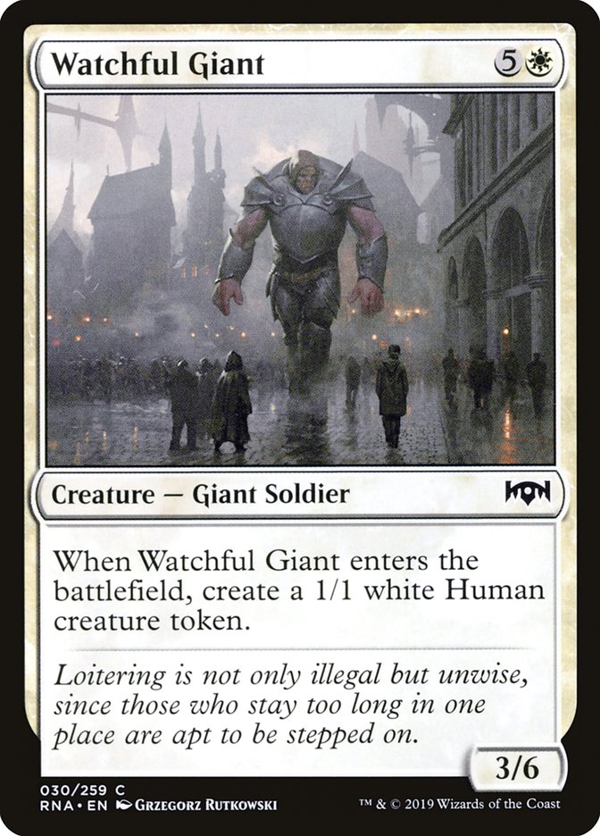 Watchful Giant [Ravnica Allegiance] (RNA 30)