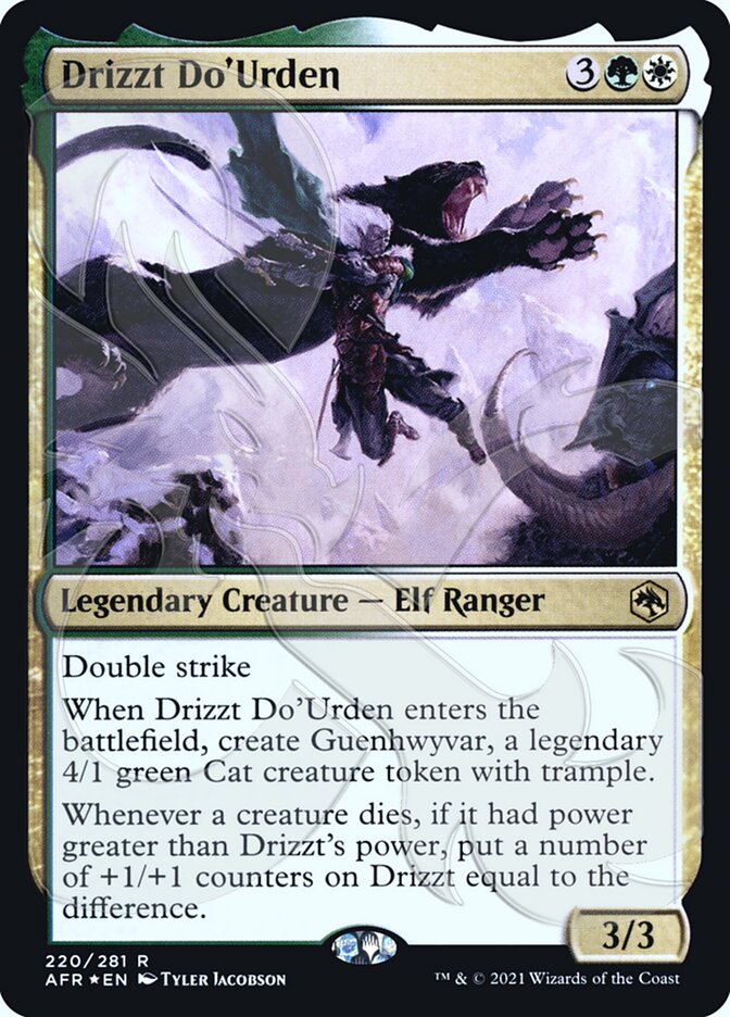 Drizzt Do'Urden (Ampersand Promo) [Dungeons & Dragons: Adventures in the Forgotten Realms Promos] (PAFR 220A)
