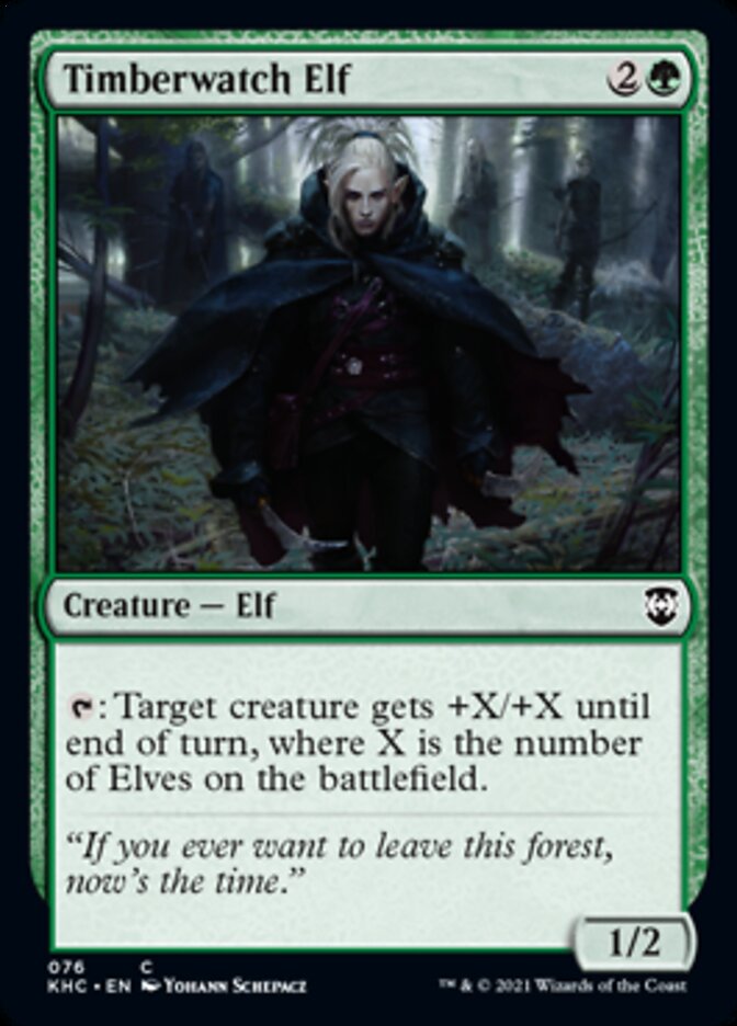 Timberwatch Elf [Kaldheim Commander] (KHC 76)