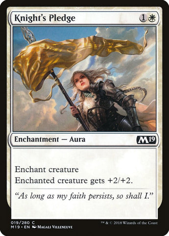 Knight's Pledge [Core Set 2019] (M19 19)