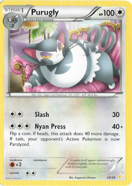 Purugly (24/30) [XY: Trainer Kit - Pikachu Libre & Suicune]