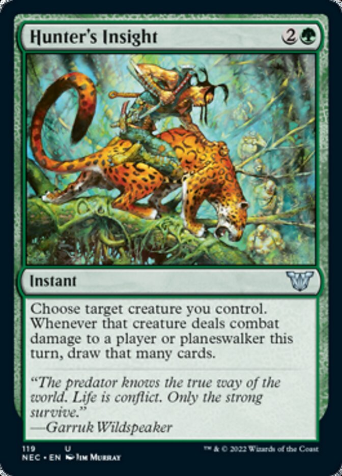 Hunter's Insight [Kamigawa: Neon Dynasty Commander] (NEC 119)