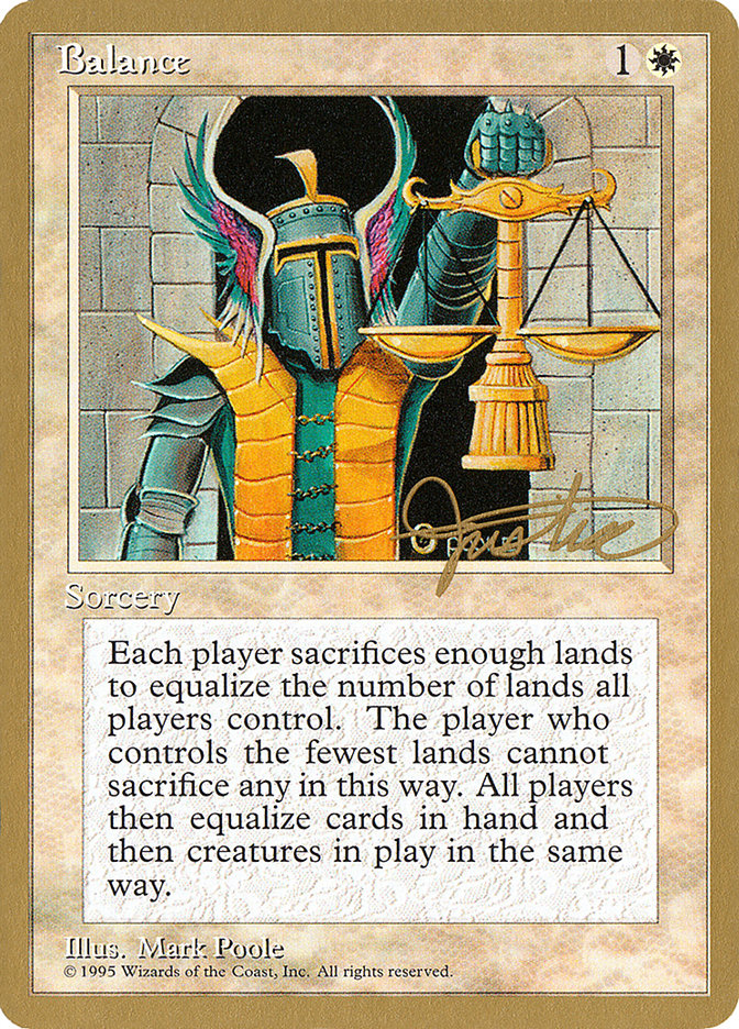 Balance (Mark Justice) [Pro Tour Collector Set] (PTC MJ6)