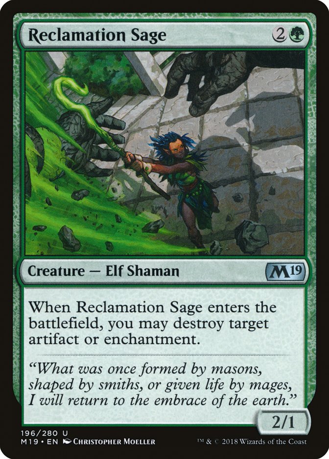 Reclamation Sage [Core Set 2019] (M19 196)