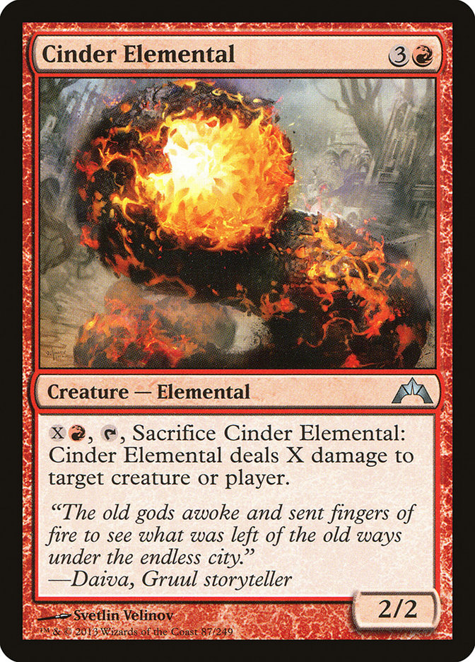 Cinder Elemental [Gatecrash] (GTC 87)