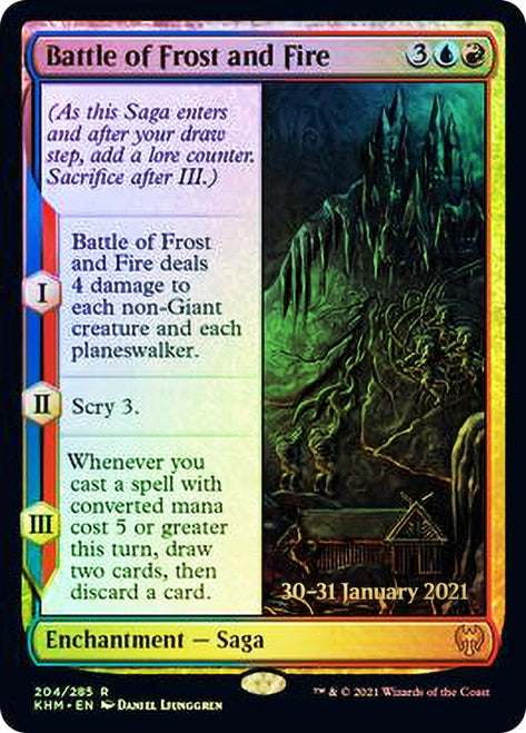 Battle of Frost and Fire [Kaldheim Prerelease Promos] (PKHM 204)