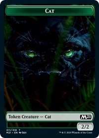 Cat (011) // Zombie Double-sided Token [Core Set 2021 Tokens] (TM21 11)