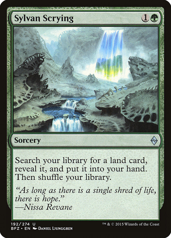Sylvan Scrying [Battle for Zendikar] (BFZ 192)