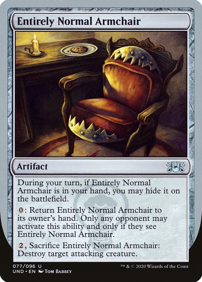 Entirely Normal Armchair [Unsanctioned] (UND 77)