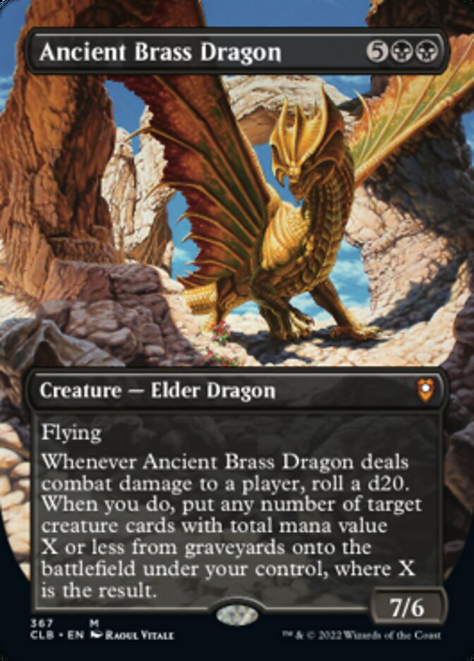Ancient Brass Dragon (Borderless) [Commander Legends: Battle for Baldur's Gate] (CLB 367)