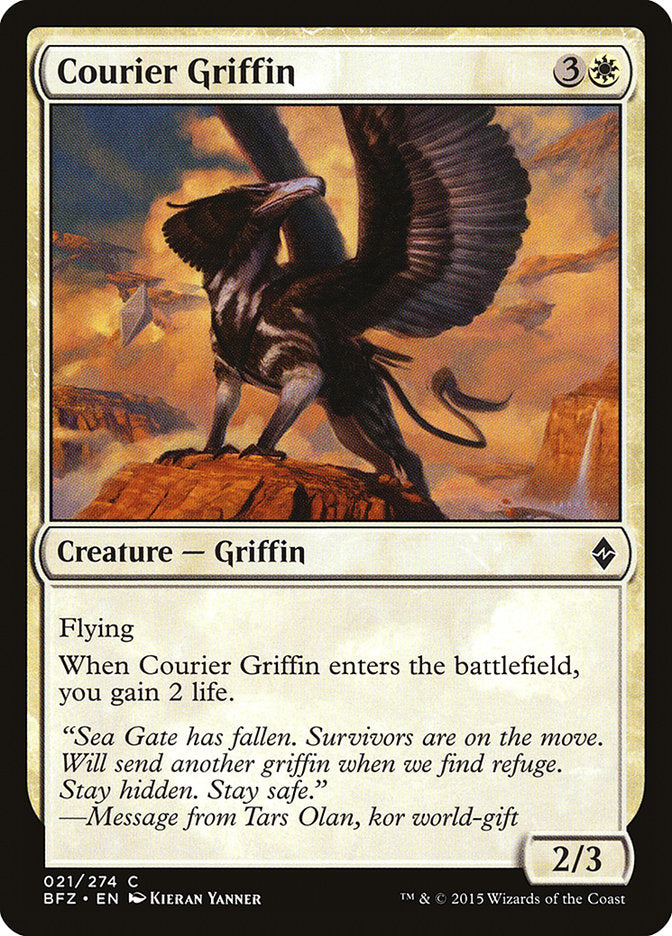Courier Griffin [Battle for Zendikar] (BFZ 21)