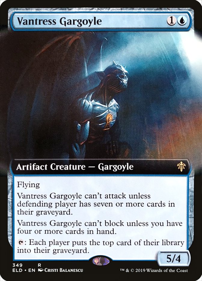 Vantress Gargoyle (Extended Art) [Throne of Eldraine] (ELD 349)