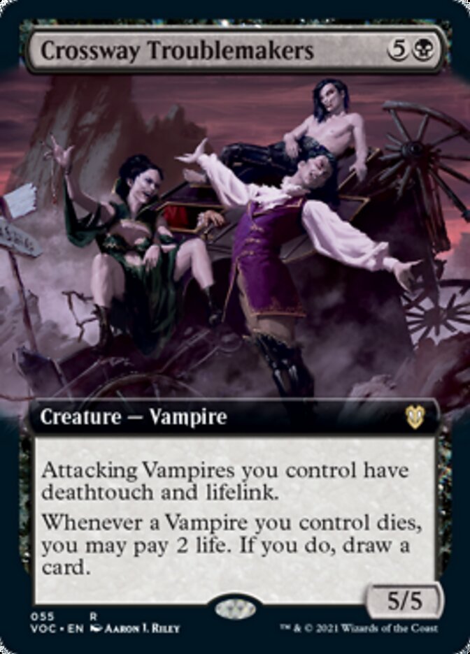 Crossway Troublemakers (Extended) [Innistrad: Crimson Vow Commander] (VOC 55)