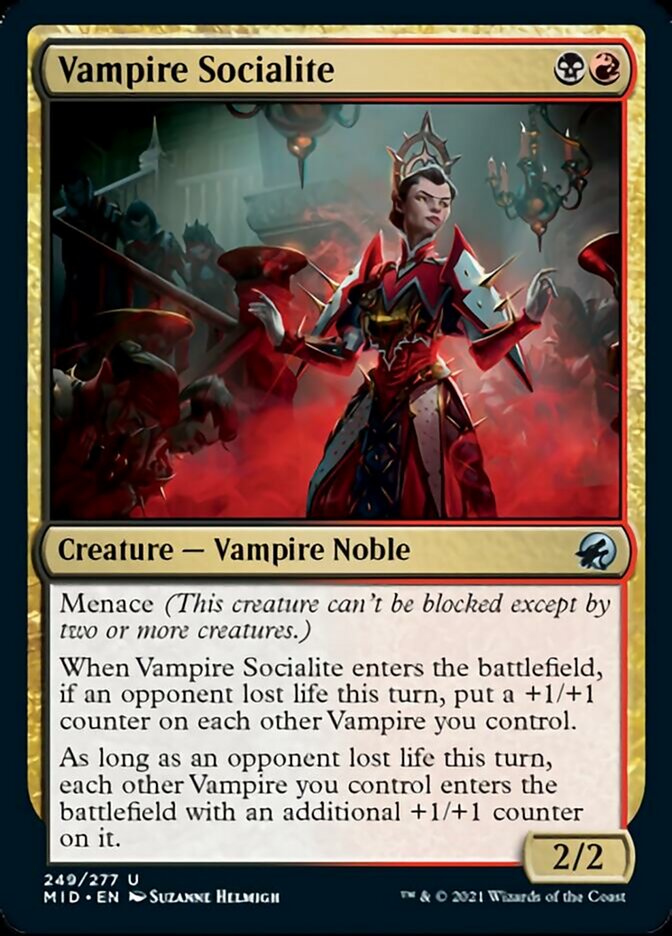 Vampire Socialite [Innistrad: Midnight Hunt] (MID 249)