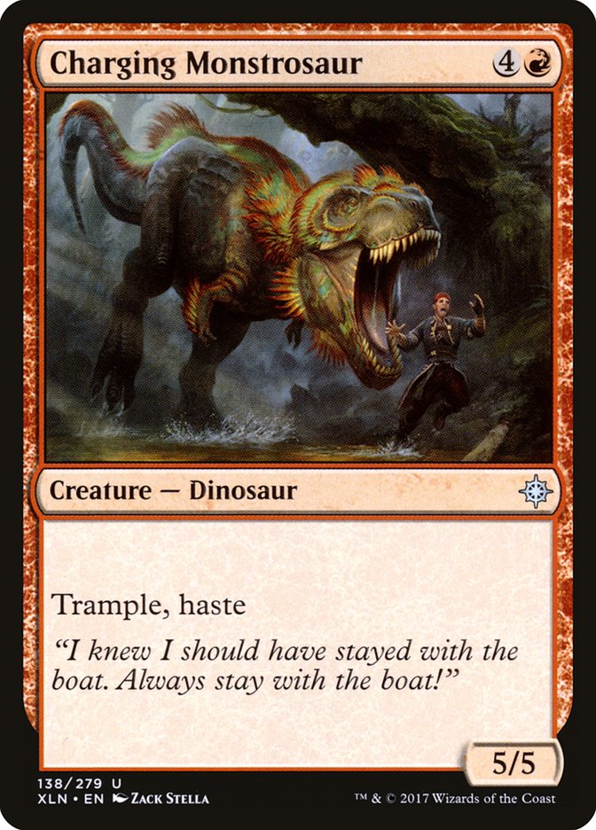 Charging Monstrosaur [Ixalan] (XLN 138)