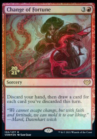 Change of Fortune [Innistrad: Crimson Vow Prerelease Promos] (PVOW 150)
