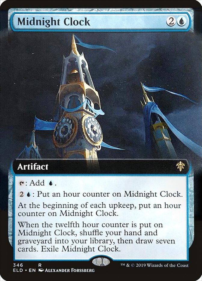 Midnight Clock (Extended Art) [Throne of Eldraine] (ELD 346)