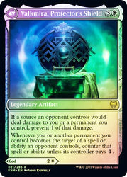 Reidane, God of the Worthy // Valkmira, Protector's Shield  [Kaldheim Prerelease Promos] (PKHM 21)