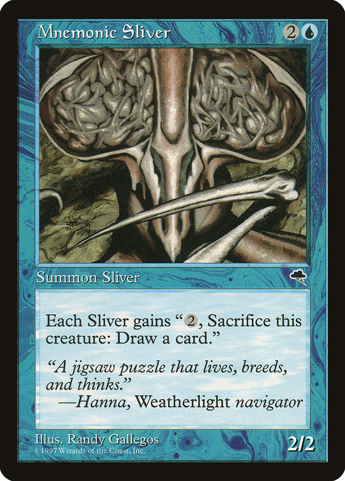 Mnemonic Sliver [Tempest] (TMP 77)