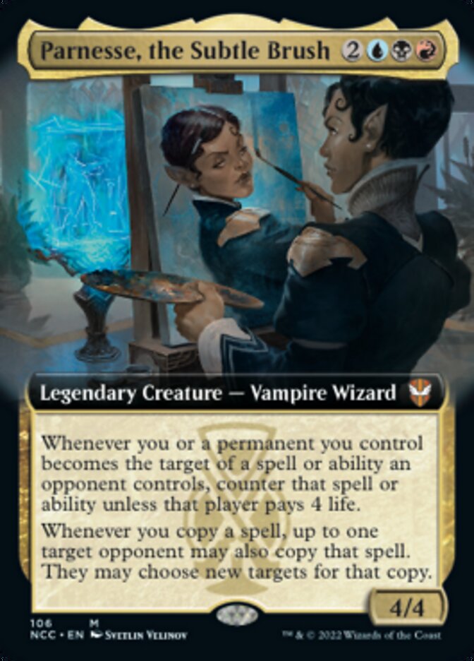 Parnesse, the Subtle Brush (Extended Art) [Streets of New Capenna Commander] (NCC 106)