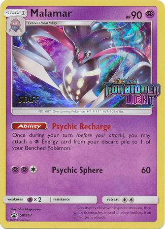 Malamar (Staff Prerelease Promo) (SM117) [Sun & Moon: Black Star Promos]