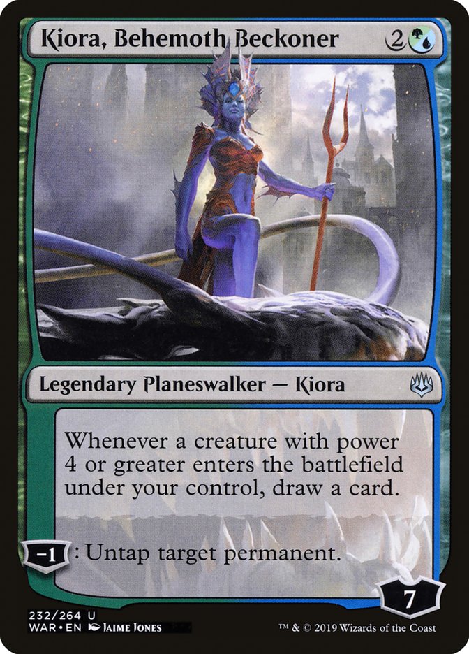 Kiora, Behemoth Beckoner [War of the Spark] (WAR 232)