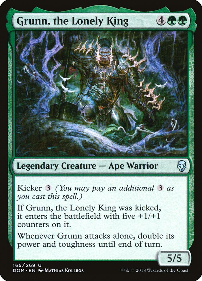 Grunn, the Lonely King [Dominaria] (DOM 165)