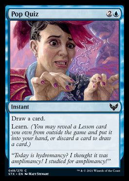 Pop Quiz [Strixhaven: School of Mages] (STX 49)