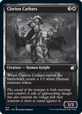 Clarion Cathars [Innistrad: Double Feature] (DBL 14)